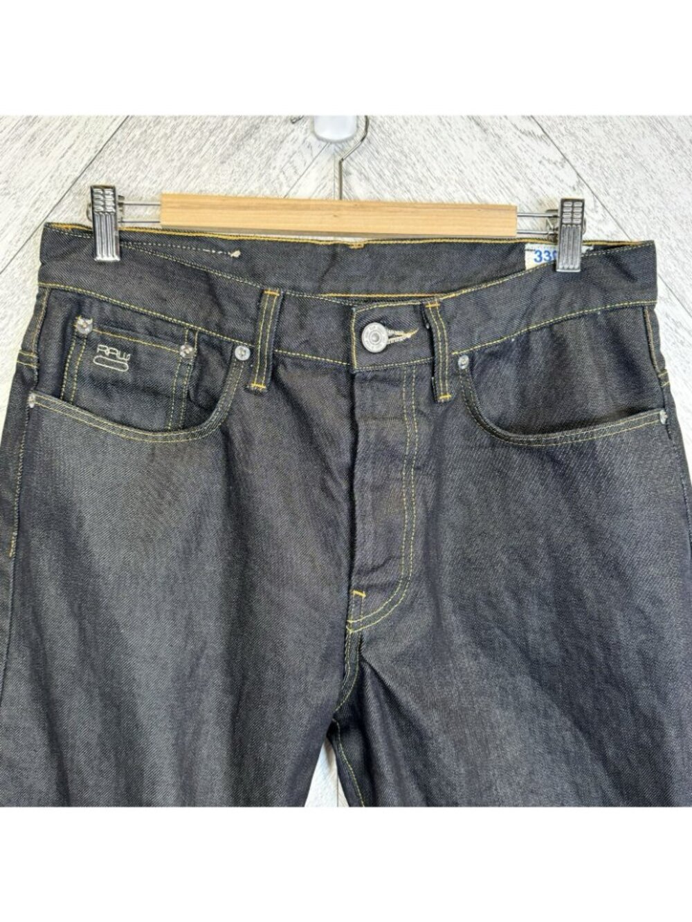 G-Star Raw 3301 Denim Jeans Mens Size 34x29 Straight Leg Button Fly Italy - Picture 2 of 7